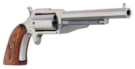 North American Arms NAA The Earl Mini-Revolver 22 Magnum with 4" Stainless Steel Barrel and Wood Grips
