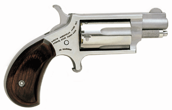 North American Arms NAA Mini-Revolver 22 WMR with 1.125-inch Barrel and Wood Grips