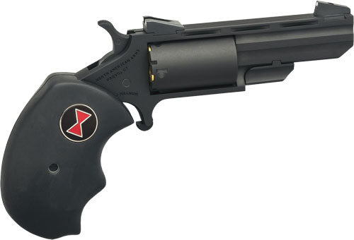 North American Arms True Black Widow Mini-Revolver .22 Mag with Stainless Barrel and Rubber Grips