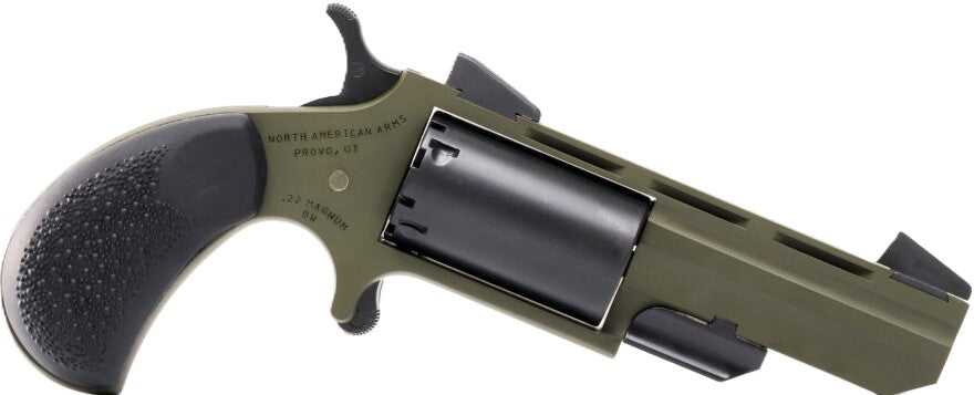 North American Arms NAA-TGH-CB Huntsman Mini Revolver with OD Green Cerakote Frame