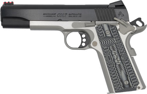 Colt Competition .45 ACP 5-Inch Semi-Auto Pistol with Bi-Tone Finish and Fiber Optic Sights