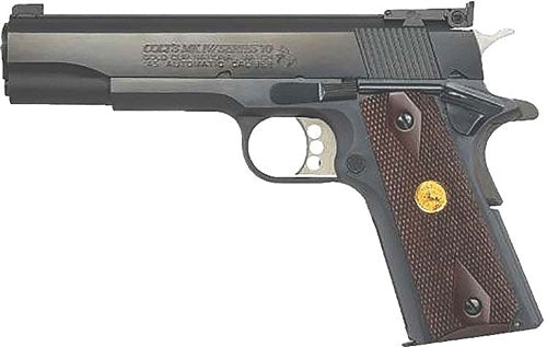 Colt Gold Cup National Match .38 Super Semi-Auto Pistol with 5-Inch Barrel and Wood Grip