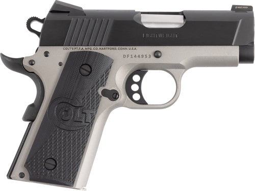 Colt Defender 45 ACP Semi-Auto 3-inch Stainless Steel Pistol with Cerakote Finish