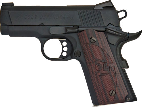 Colt Defender .45 ACP 3-Inch Semi-Auto Pistol with Black Cherry G10 Grips and Night Sights