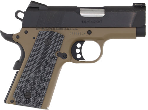 Colt Defender .45 ACP 3-inch Semi-Auto Pistol with Flat Dark Earth Finish and Night Sights