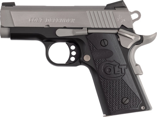 Colt Defender 45 ACP 3-inch Semi-Auto Pistol with Night Sights and Cerakote Finish