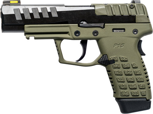 Kel-Tec P15 9mm Compact Semi-Auto Pistol with 15-Round Magazines and Fiber Optic Sights