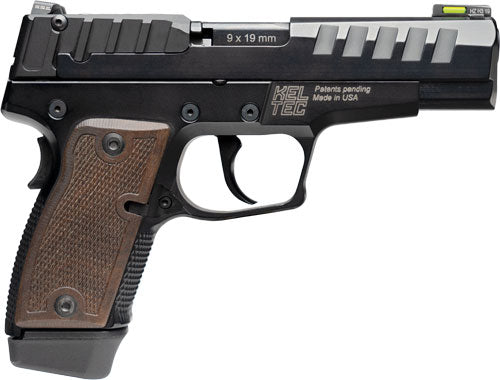 Kel-Tec P15 9mm Compact Semi-Auto Pistol with 15-Round Magazines and Walnut Grips