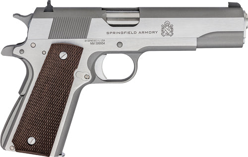 Springfield Armory 1911 Defender Mil .45 ACP Semi-Auto Pistol with 5-Inch Barrel and 7-Round Capacity and Stainless Finish