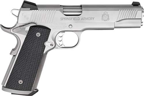 Springfield Armory 1911 Trp .45 ACP Semi-Auto Pistol with 5-Inch Barrel and 7-Round Capacity and Stainless Finish