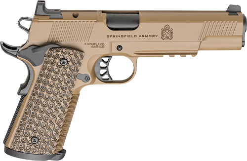 Springfield Armory 1911 Trp 9mm AOS Semi-Auto Pistol with 5-Inch Barrel and 9-Round Capacity and Coyote Finish