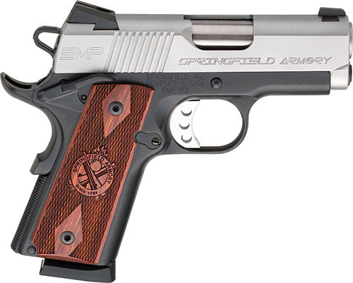 Springfield Armory 1911 Emp Compact 9mm Semi-Auto Pistol with 3-Inch Barrel and 9-Round Capacity and Stainless Finish