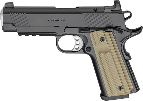 Springfield Armory 1911 Operator AOS 9mm Semi-Auto Pistol with 4.25-Inch Barrel and 9-Round Capacity and Black Finish
