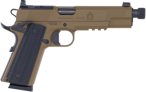 Springfield Armory 1911 Operator AOS .45 ACP Semi-Auto Pistol with 5-Inch Barrel and 8-Round Capacity and Coyote Finish