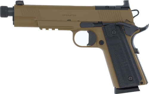 Springfield Armory 1911 Operator AOS .45 ACP Semi-Auto Pistol with 5-Inch Barrel and 8-Round Capacity and Coyote Finish