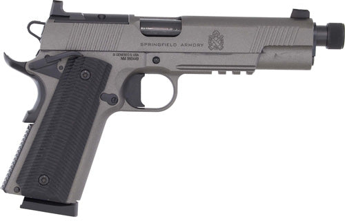 Springfield Armory 1911 Operator AOS .45 ACP Semi-Auto Pistol with 5-Inch Barrel and 8-Round Capacity and Gray Finish