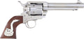 Cimarron Man with No Name .357 Magnum Revolver - Nickel Finish and Wood Grips