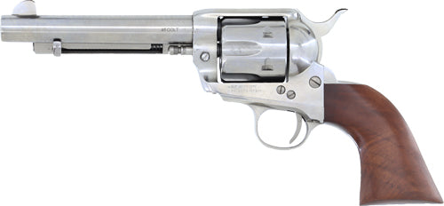 Cimarron Man with No Name .357 Magnum Revolver - Nickel Finish and Wood Grips