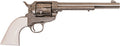 Cimarron Frontier .45 Long Colt Revolver with Nickel Finish and Ivory Grips