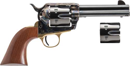 Cimarron Pistolero .45 LC / .45 ACP Revolver with Bluing Finish and Extra Cylinder