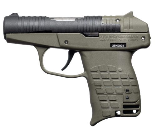 Kel-Tec PR3AT .380 Auto Semi-Auto Pistol with 13-Round Magazine, Green Frame and Black Slide