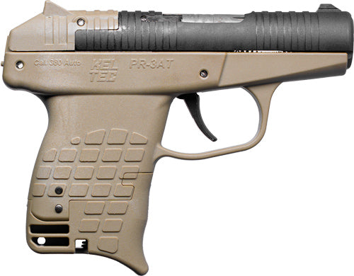 Kel-Tec PR3ATTAN .380 Auto Semi-Auto Pistol with 13-Round Magazine, Tan Frame