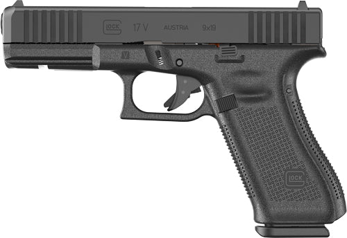 Glock 17 9mm V Fixed Sight Semi-Auto Pistol with 17-Round Capacity and Black Finish
