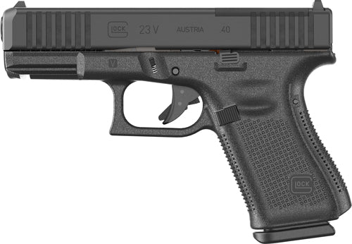 Glock 23 V .40 S&W FS Semi-Auto Pistol with 10-Round Capacity and Black Finish