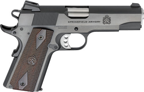 Springfield Armory 1911 Garrison 9mm Semi-Auto Pistol with 4.25-Inch Barrel and 9-Round Capacity and Blued Finish