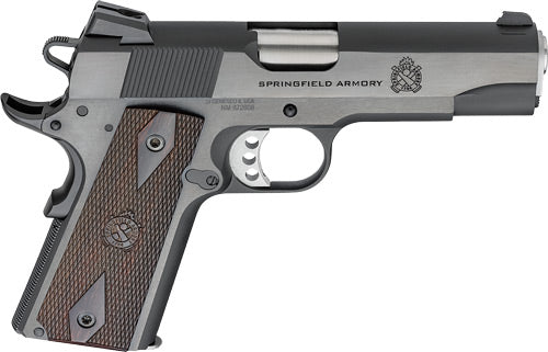 Springfield Armory 1911 Garrison 4.25 .45 ACP Semi-Auto Pistol with 7-Round Capacity and Blued Finish