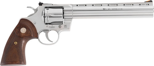 Colt Python .357 Magnum Revolver with 8-Inch Stainless Barrel and Wood Grips