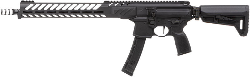 SIG Sauer MPX PCC 9mm Semi-Automatic Modern Sporting Rifle with 16-inch Barrel, Black Synthetic Stock