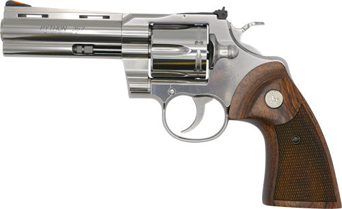 Colt Python .357 Magnum Revolver - 4.25-inch Barrel, Stainless Steel Finish, 6-Round Capacity