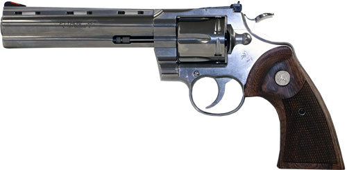 Colt Python .357 Magnum 6-Inch Revolver with Adjustable Sights and Walnut Grips