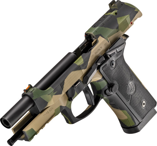 Beretta 92X I SAO FS 9mm Semi-Auto Pistol with Camouflage Finish and Fiber Optic Front Sight
