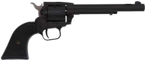 Heritage 22LR/22WMR Black Revolver with 6.5-Inch Barrel and Polymer Grips