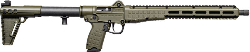 Kel-Tec SUB-2000 10mm Auto Modern Sporting Rifle with 15-Round Magazine, Green Synthetic Stock