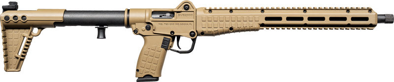 Kel-Tec SUB-2000 10mm Auto Semi-Automatic Rifle with Tan Synthetic Stock and 15-Round Magazine