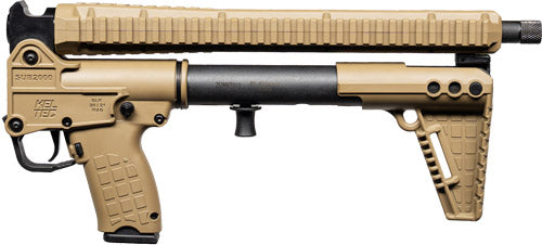 Kel-Tec SUB-2000 10mm Auto Semi-Automatic Rifle with Tan Synthetic Stock and 15-Round Magazine