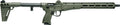 Kel-Tec SUB-2000 Gen3 9mm Semi-Automatic Rifle with 15-Round Magazine, Green Synthetic Stock