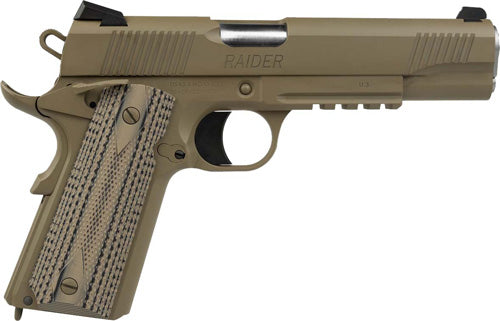 Tisas USA 1911 Raider 9mm Semi-Auto Pistol with Flat Dark Earth Finish and Two Magazines