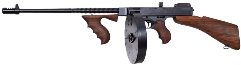 Thompson 1927A1 Deluxe .45 ACP Modern Sporting Rifle with Finned Barrel and Walnut Stock