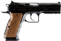 Tanfoglio Stock I 9mm 4.5-inch Semi-Auto Pistol with Wood Grips