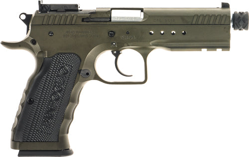 Tanfoglio Tactical Pro 9mm Semi-Auto Pistol with All Steel Frame and Chrome Finish