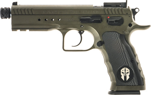 Tanfoglio Tactical Pro 9mm Semi-Auto Pistol with All Steel Frame and Chrome Finish