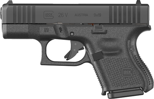 Glock 26 9mm V Fixed Sights Semi-Auto Pistol with 10-Round Capacity and Black Finish