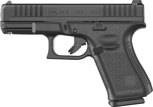 Glock 44 V .22 LR Adjustable. Sight Semi-Auto Pistol with 10-Round Capacity and Black Finish
