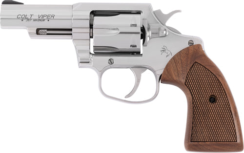 Colt Viper .357 Magnum 3-Inch Revolver with Fixed Sight and Stainless Finish