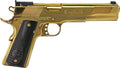 Iver Johnson Eagle XL 10mm Auto Semi-Auto Pistol with 6-Inch Barrel, Gold Finish and Wooden Grip