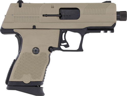 Hi-Point YC9 9mm Pistol with 10-Round Magazine - Flat Dark Earth Slide, Black Frame